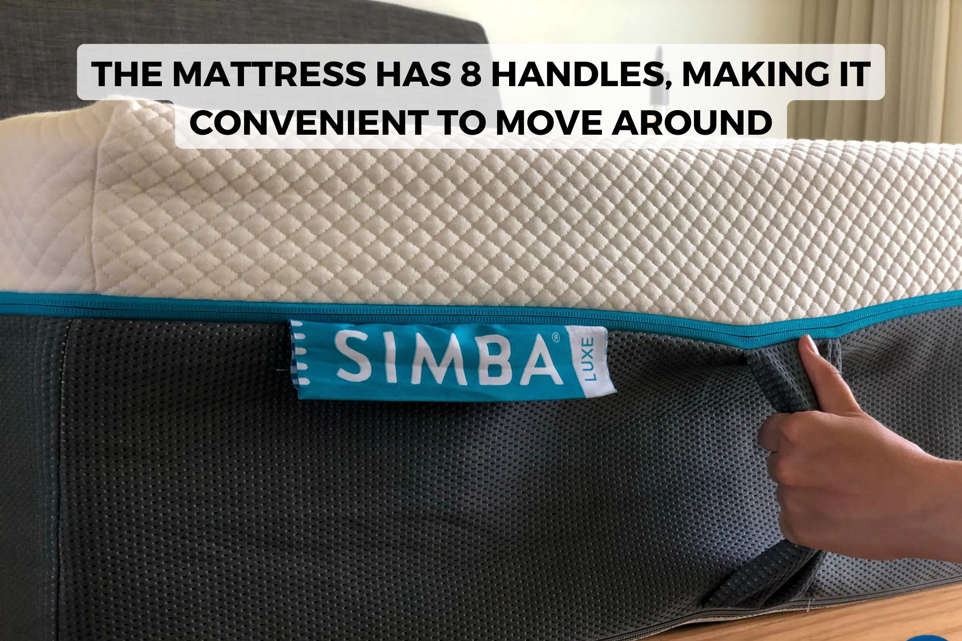 Simba Hybrid Luxe mattress handles